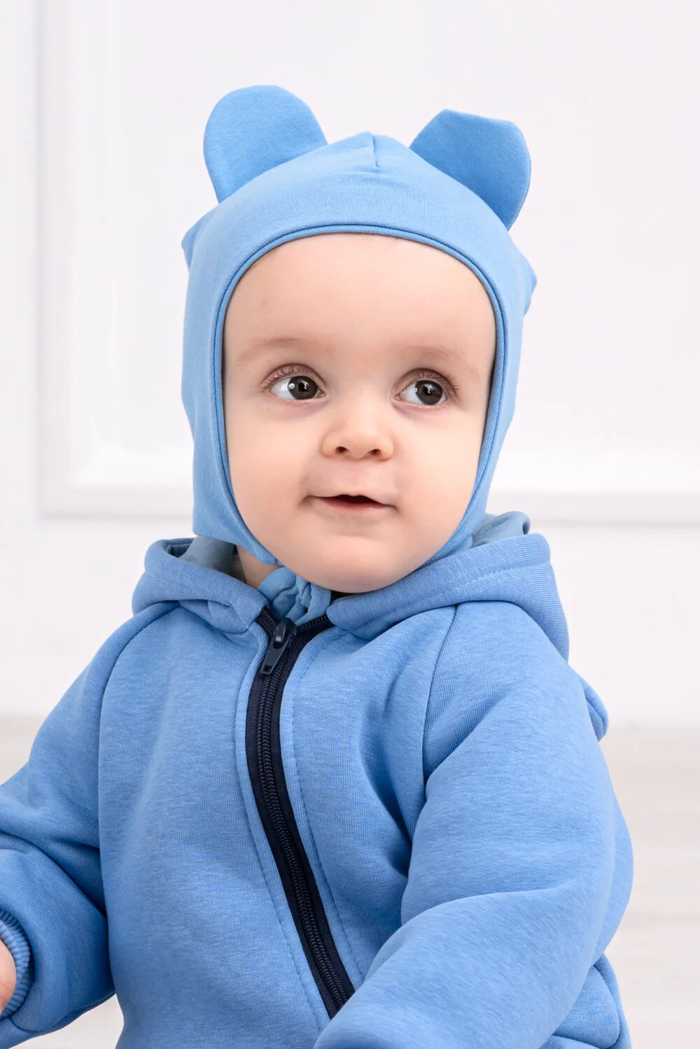 IMG_2450 Rankų darbo žydros spalvos romperiukas