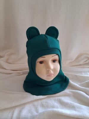 Žieminis žalios spalvos šalmukas