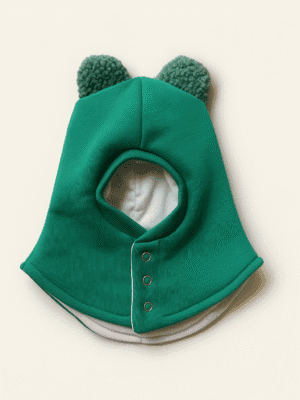 Žieminis šalmukas miško žalios spalvos