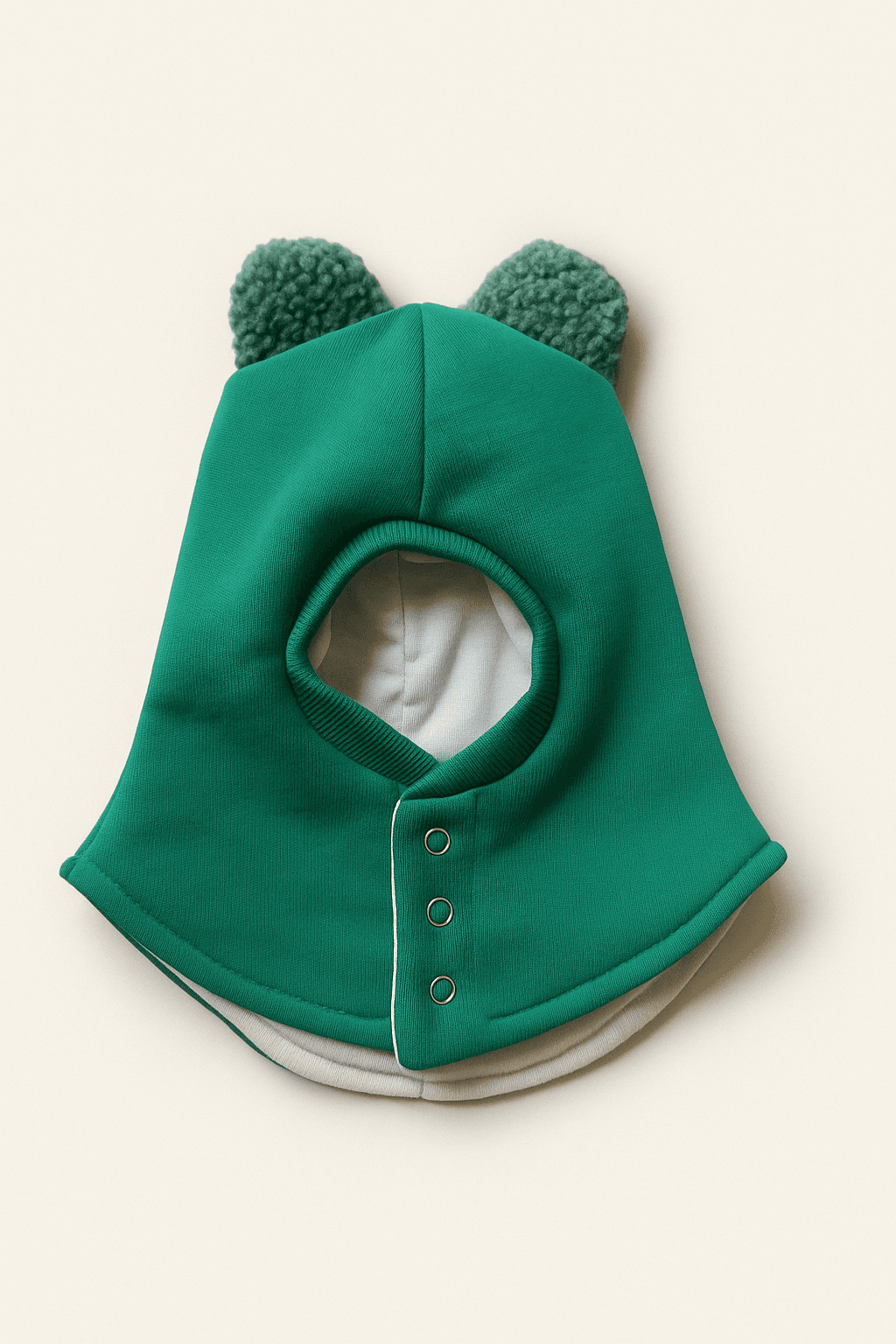 Žieminis šalmukas miško žalios spalvos