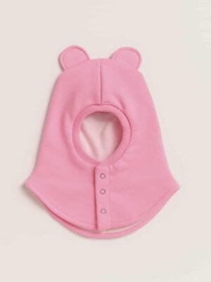 Žieminis šalmukas rožinės spalvos