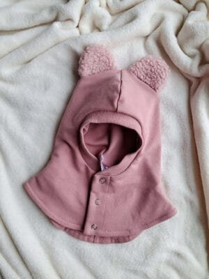 Pelenų rožės spalvos šalmukas